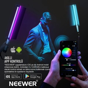  Neewer CL124 RGB El Tipi LED Işık Tüpü