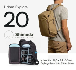  Shimoda Urban Explore Kum Rengi Sırt Çantası 20L